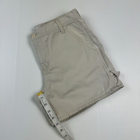 Vintage Calvin Klein Khaki Shorts Size 7 Cotton Classic - Picture 8 of 9